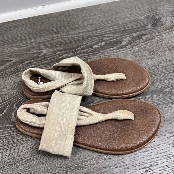 Sanuk yoga bundle of 2 Aztec printed cloth sling mat foam sandal size 9 - Picture 10 of 16